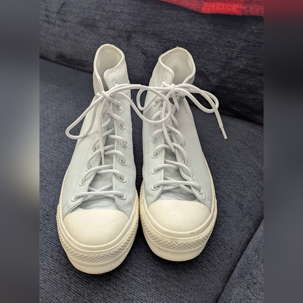 Converse Women's High-Top Sneakers in Light Gray